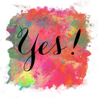 evet soyut leke arkaplanı hakkında kelime