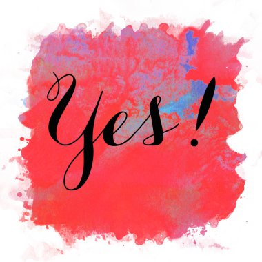 evet soyut leke arkaplanı hakkında kelime