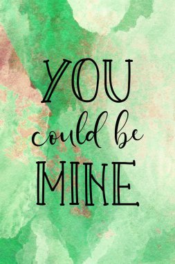 Soyut suluboya tasarım arka planında benim metnim olabilirsin..