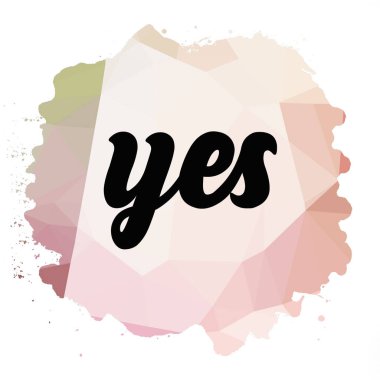 evet soyut renkli arkaplan hakkında kelime 