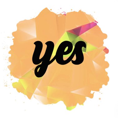 evet soyut renkli arkaplan hakkında kelime 