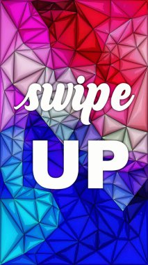 Soyut renkli arkaplanda metni yukarı kaydır 