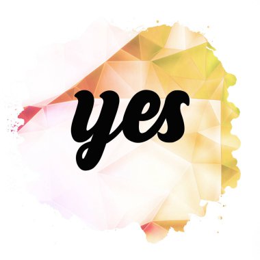 evet soyut renkli arkaplan hakkında kelime 