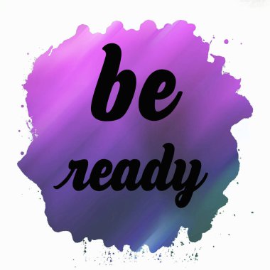 Soyut hızlı hareket arkaplanındaki kavramsal sözcüklere hazır olun. Kare yerleşimi.