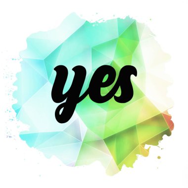 evet soyut renkli arkaplan hakkında kelime 