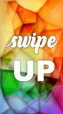 Soyut renkli arkaplanda metni yukarı kaydır 