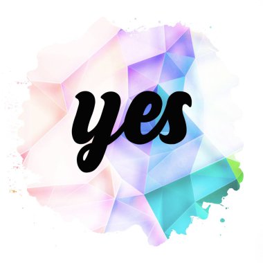 evet soyut renkli arkaplan hakkında kelime 