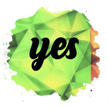 evet soyut renkli arkaplan hakkında kelime 