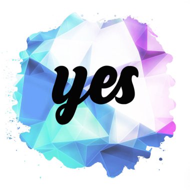 evet soyut renkli arkaplan hakkında kelime 