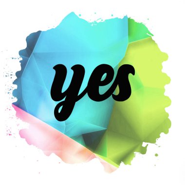 evet soyut renkli arkaplan hakkında kelime 