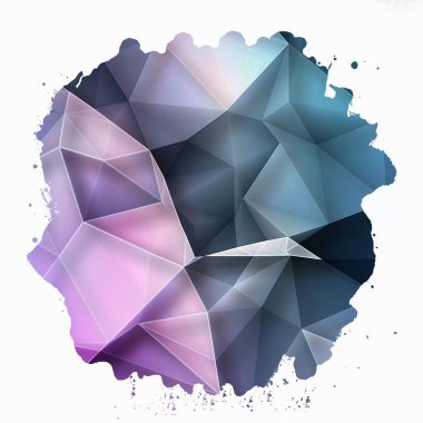 Duvar kağıdı arkaplanı için modern soyut çokgen şekli