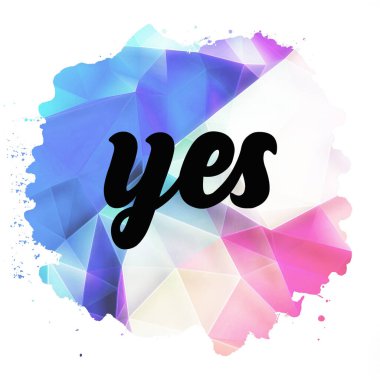 evet soyut renkli arkaplan hakkında kelime 