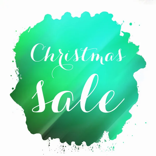 Christmas Sale Decorated Poster Message — Stock Photo, Image