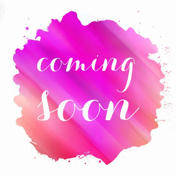 Coming Soon Text Abstract Colorful Background — Stock Photo, Image