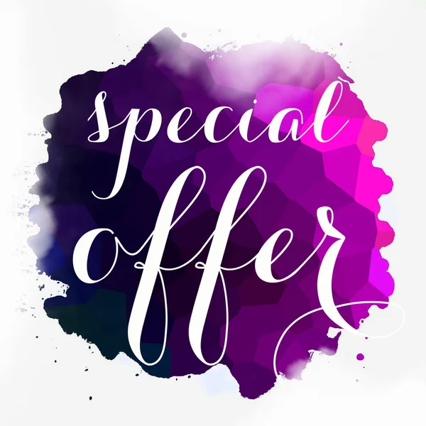 Special Offer Text Abstract Colorful Background — Stock Photo, Image