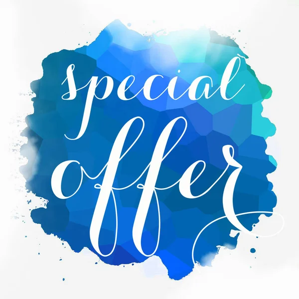 Special Offer Text Abstract Colorful Background — Stock Photo, Image