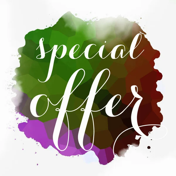 Special Offer Text Abstract Colorful Background — Stock Photo, Image