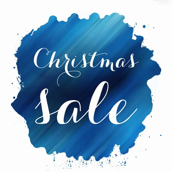 Christmas Sale Decorated Poster Message — Stock Photo, Image