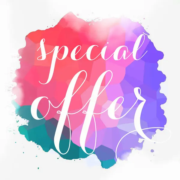 Special Offer Text Abstract Colorful Background — Stock Photo, Image