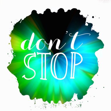 soyut renkli arkaplanda metni durdurma