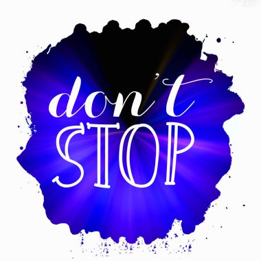 soyut renkli arkaplanda metni durdurma