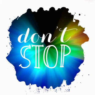 soyut renkli arkaplanda metni durdurma