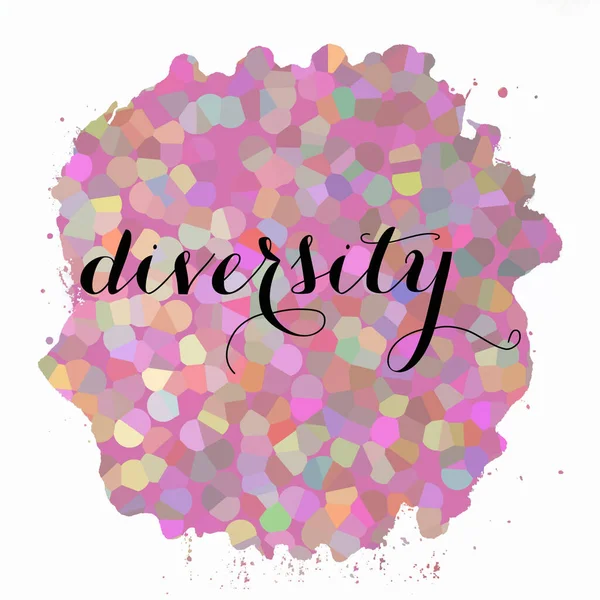 Diversity Text Abstract Colorful Texture Background — Stock Photo, Image