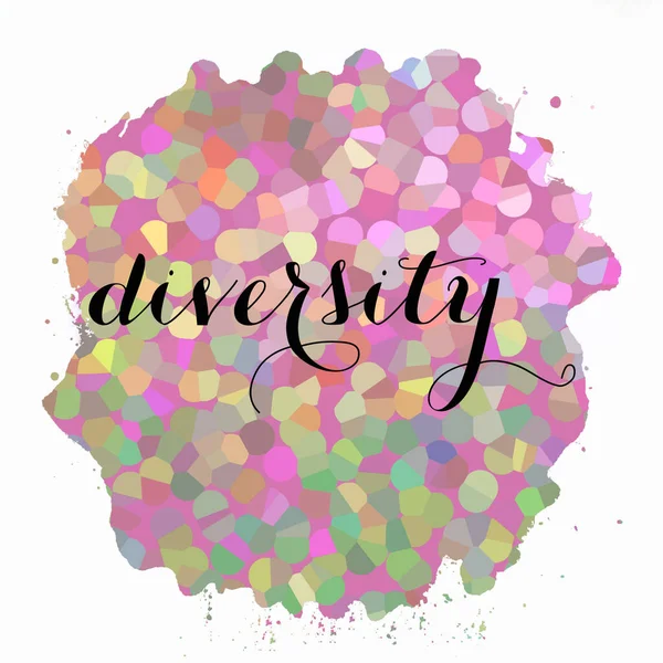 Diversity Text Abstract Colorful Texture Background — Stock Photo, Image