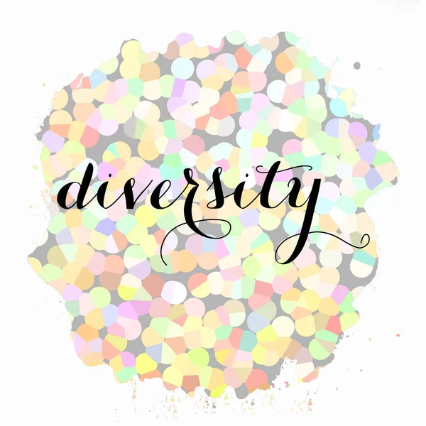 Diversity Text Abstract Colorful Texture Background — Stock Photo, Image
