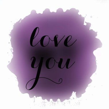 Soyut renkli arkaplanda yazdığın metni seviyorum