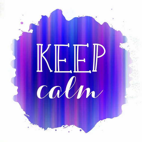 Keep Calm Text Abstract Colorful Background — Stock Photo, Image