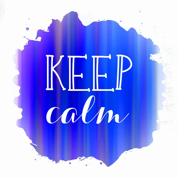 Keep Calm Text Abstract Colorful Background — Stock Photo, Image