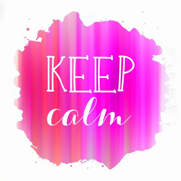 Keep Calm Text Abstract Colorful Background — Stock Photo, Image