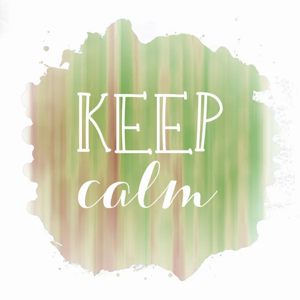 Keep Calm Text Abstract Colorful Background — Stock Photo, Image