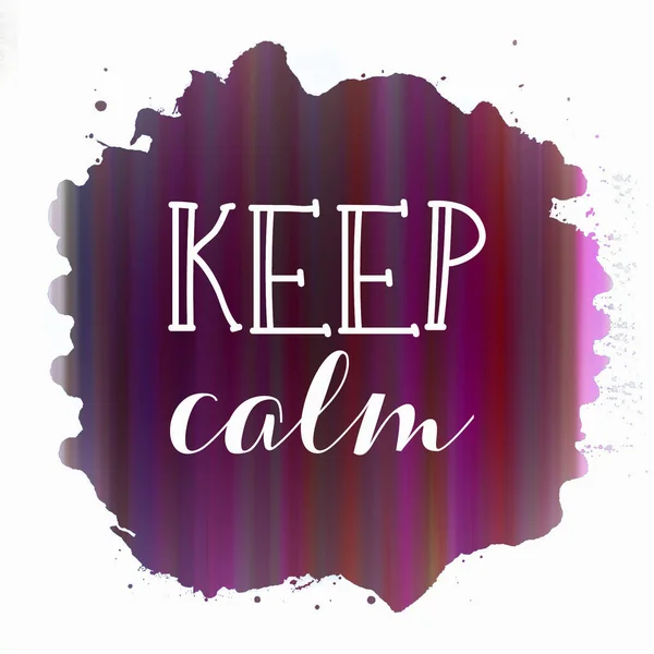 Keep Calm Text Abstract Colorful Background — Stock Photo, Image