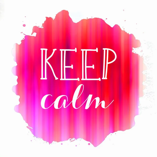 Keep Calm Text Abstract Colorful Background — Stock Photo, Image