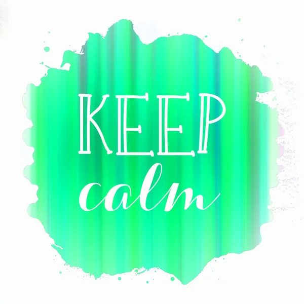 Keep Calm Text Abstract Colorful Background — Stock Photo, Image