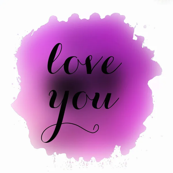 Love You Text Abstract Colorful Background — Stock Photo, Image