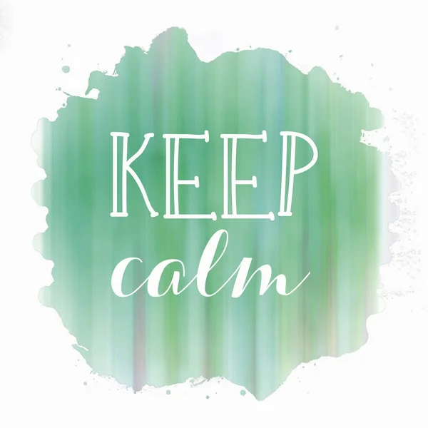 Keep Calm Text Abstract Colorful Background — Stock Photo, Image