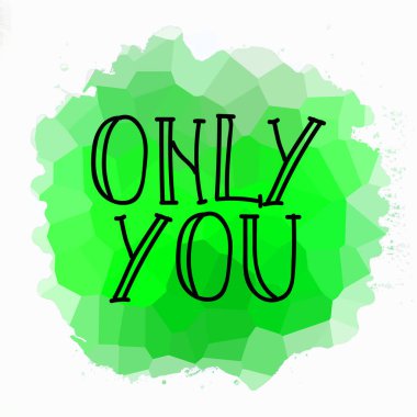 Sadece soyut renkli arkaplanda metin yazarsın