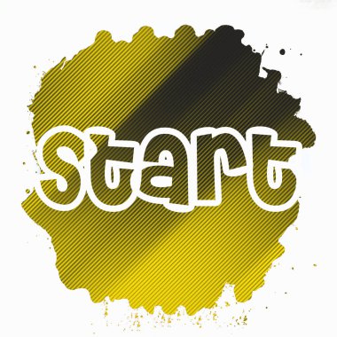 soyut renkli arkaplanda metni başlat