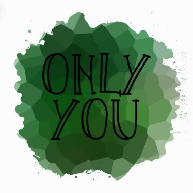 Sadece soyut renkli arkaplanda metin yazarsın