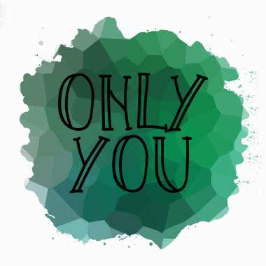 Sadece soyut renkli arkaplanda metin yazarsın