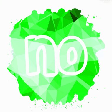 - Hayır! soyut renkli arkaplan üzerine metin