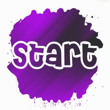 soyut renkli arkaplanda metni başlat