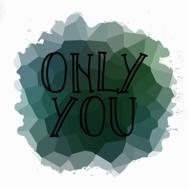 Sadece soyut renkli arkaplanda metin yazarsın