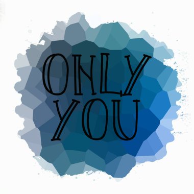 Sadece soyut renkli arkaplanda metin yazarsın