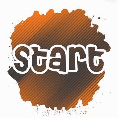 soyut renkli arkaplanda metni başlat