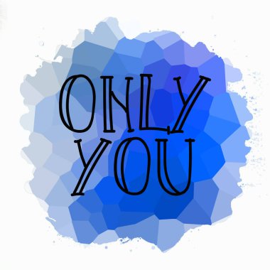 Sadece soyut renkli arkaplanda metin yazarsın