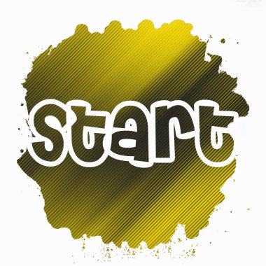 soyut renkli arkaplanda metni başlat